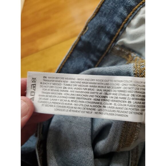 Ariat Rebar M4 Relaxed Boot Size 36x32 Mens Denim Work Blue Jeans Med Wash EUC - Picture 16 of 16